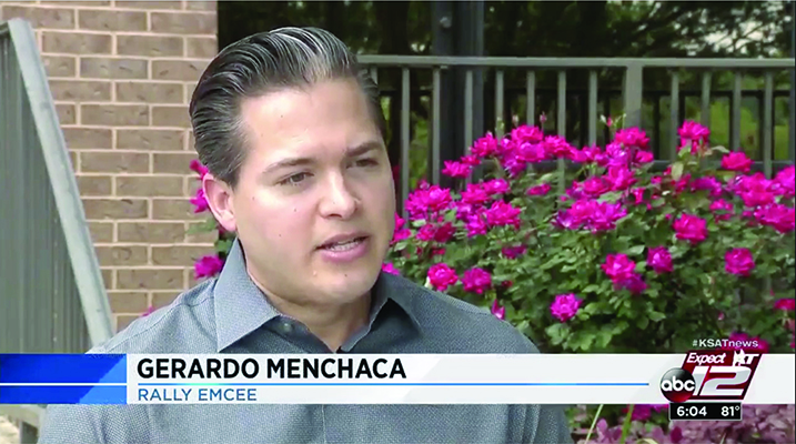 Gerardo Menchaca on KSAT about Border Unity Rally